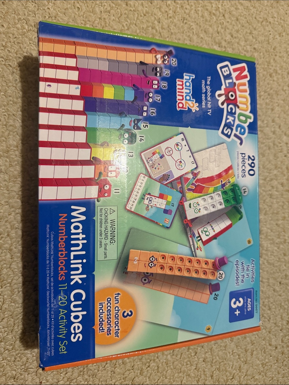MathLink Cubes Numberblocks 1-20 Activity Set - Multicolor by Hand2Mind